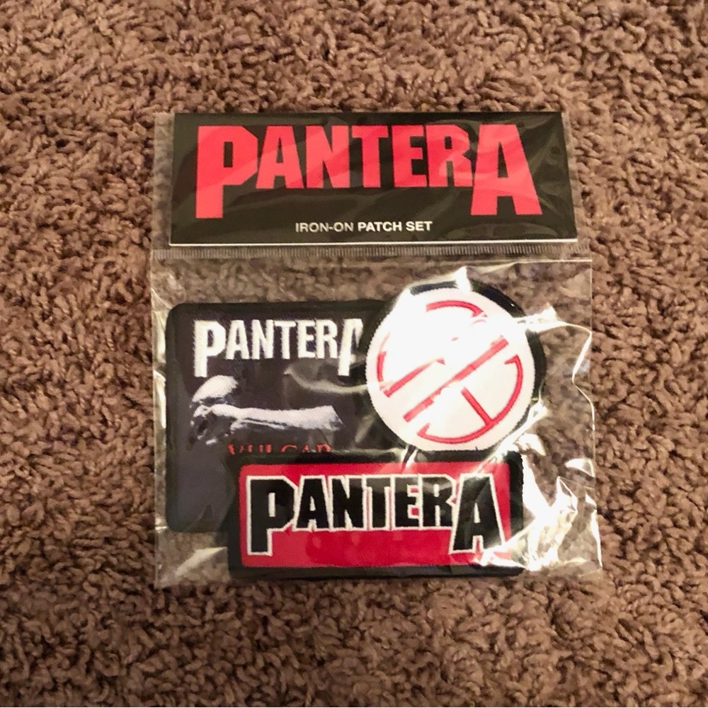 Pantera Iron-On Patch Set - Red and Black